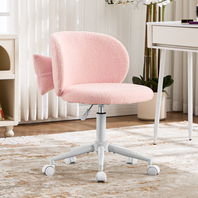 Fauteuil de coiffeuse pivotant moderne, fauteuil de maquillage rembourré, fauteuil de bureau réglable