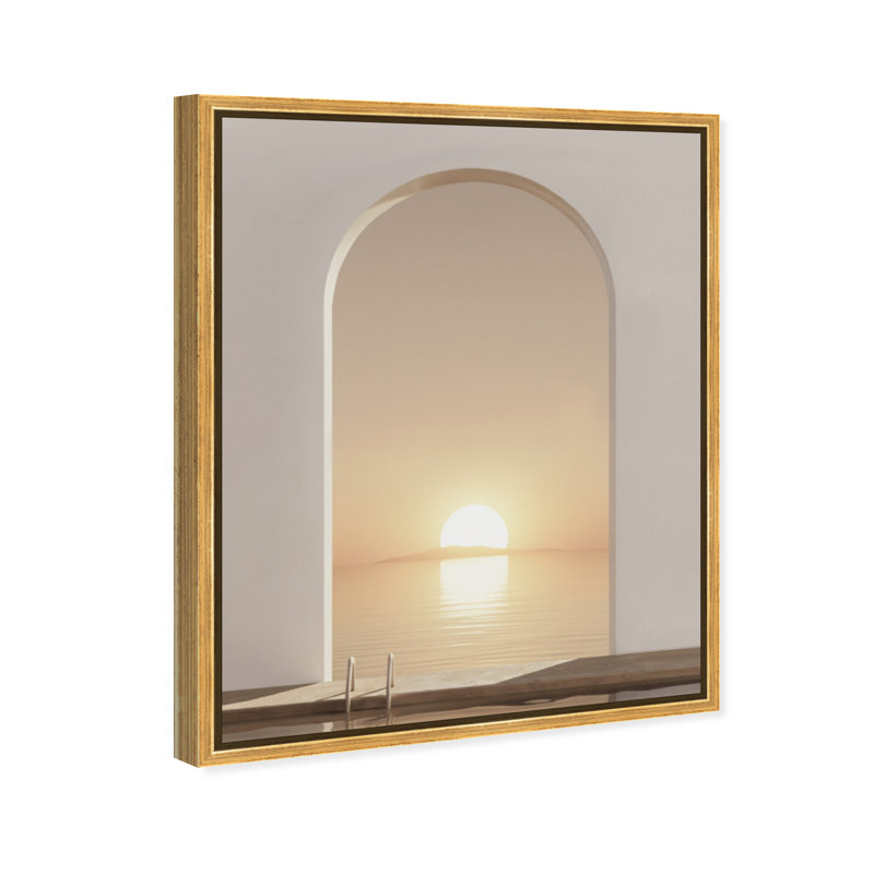Sunset Warmth Print by Oliver Gal, 17"H x 21"W, Gold Floater Frame