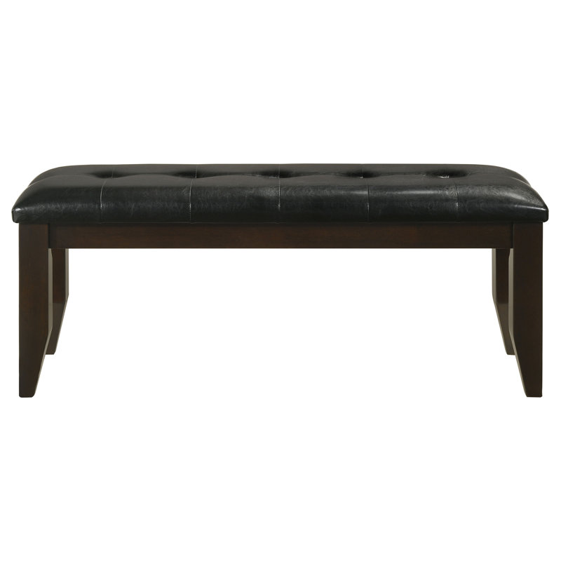 Springhill Leatherette Upholstered Wood Dining Bench Cappuccino