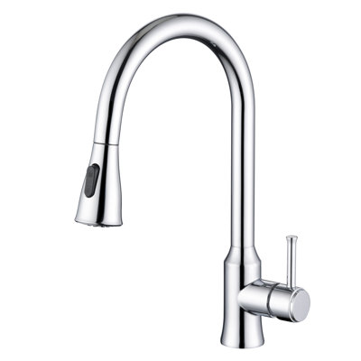 SUMERAIN Pull Down Kitchen Sink Faucet Single Handle Single Hole Lead Free