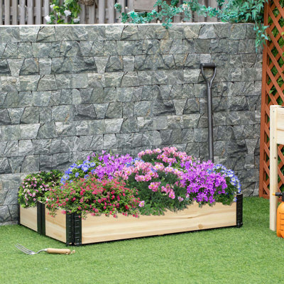 Lit de jardin polyvalent en bois pliable pour une croissance abondante des plantes