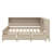 Stylish  Wood Daybed With Convenient Storage Shelves And Drawers-600189423