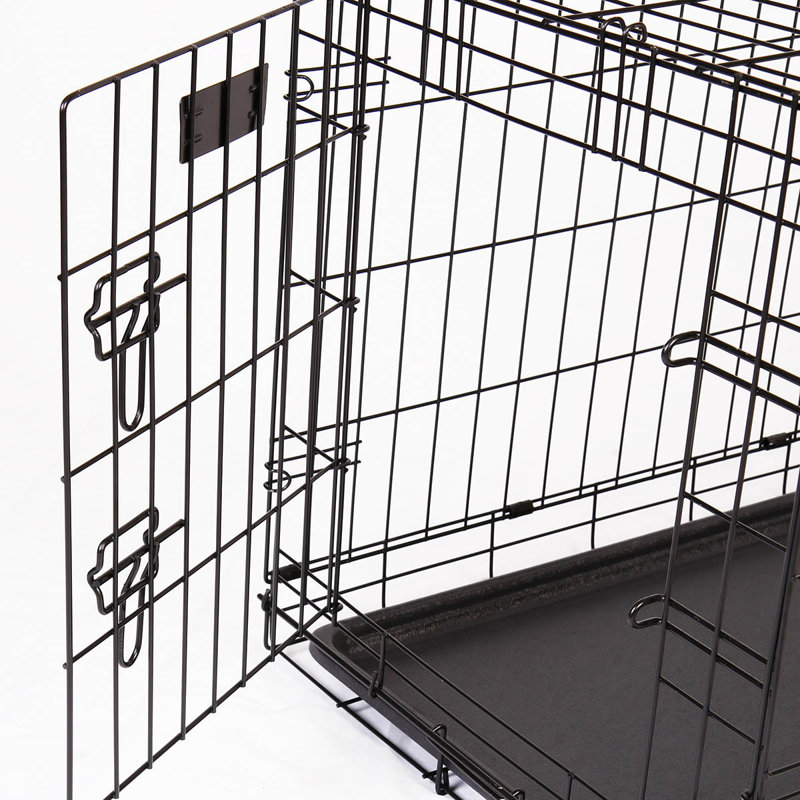 Ellianna Collapsible Pet Crate with 2 Doors
