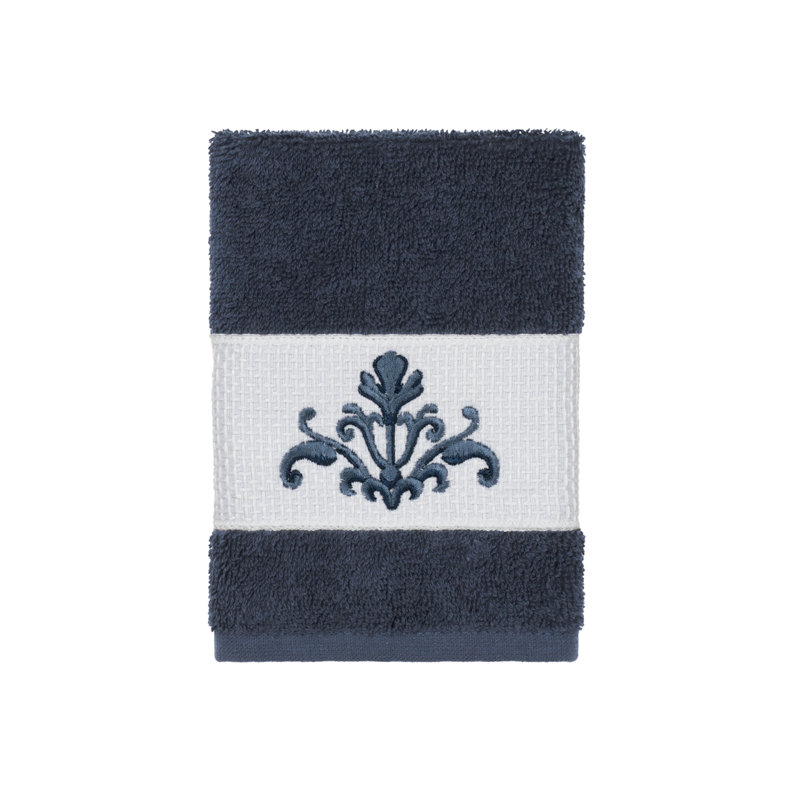 Scarlet Turkish Cotton Midweight Washcloth, Midnight Blue