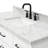 Tidworth 48'' Solid Wood Single Bathroom Vanity with 1.5'' Carrara Marble Top Sink-1125735234-1092024139