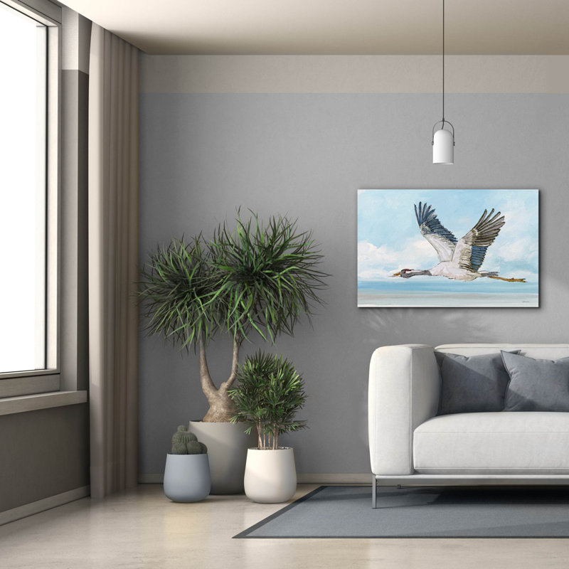  «In Flight 1» par Stellar Design Studio, art mural sur toile, 26 po x 18 po, H 26 po x l 40 po x P 1,5 po