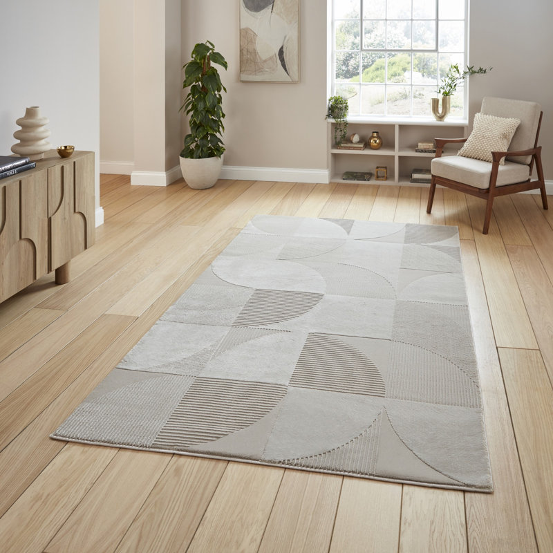 Taylani Rectangle Geometric Washable Area Rug, Rectangle 160 x 230 cm