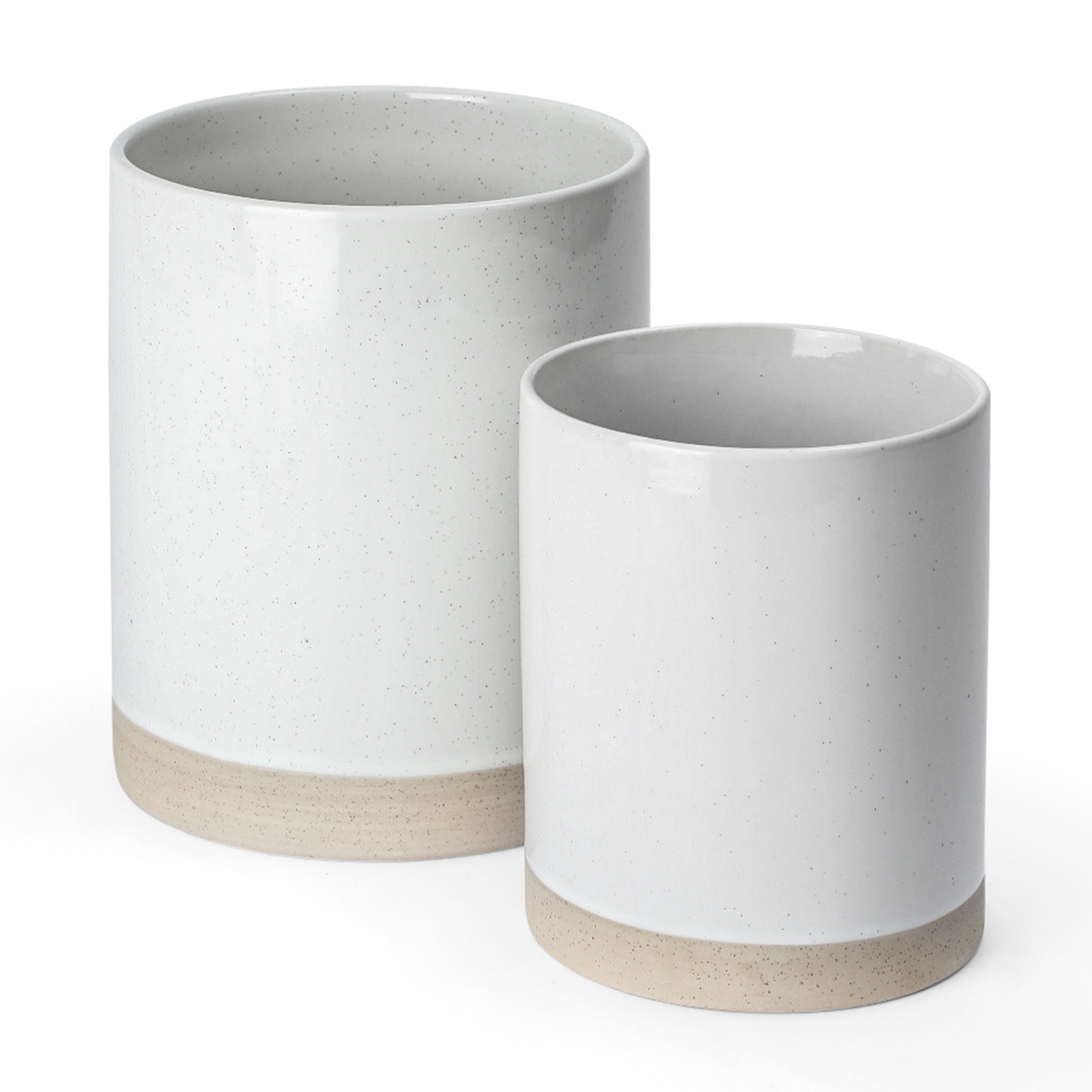 Milkyway 2-Piece Utensil Holder, White