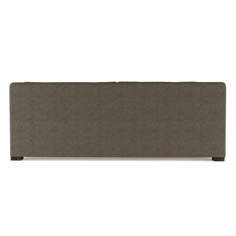Crosby Slope Arm Sofa, 32.5" H x 84" W x 43" D, Plush Velvet Graphite, Weathered