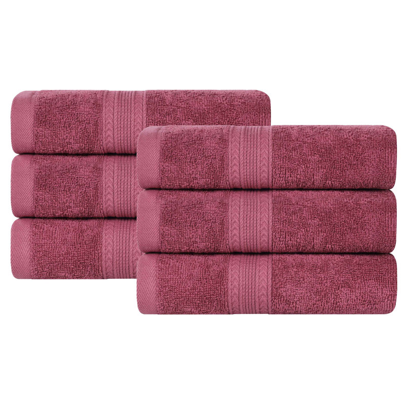 Ensemble de débarbouillettes écologiques à 100% en coton Ringspun Hannu 450 g / m² Hannu, Palissandre