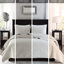 Courtepointe en velours 3 pièces double / grand - Matelassage géométrique pour une chambre à coucher relaxante et paisible