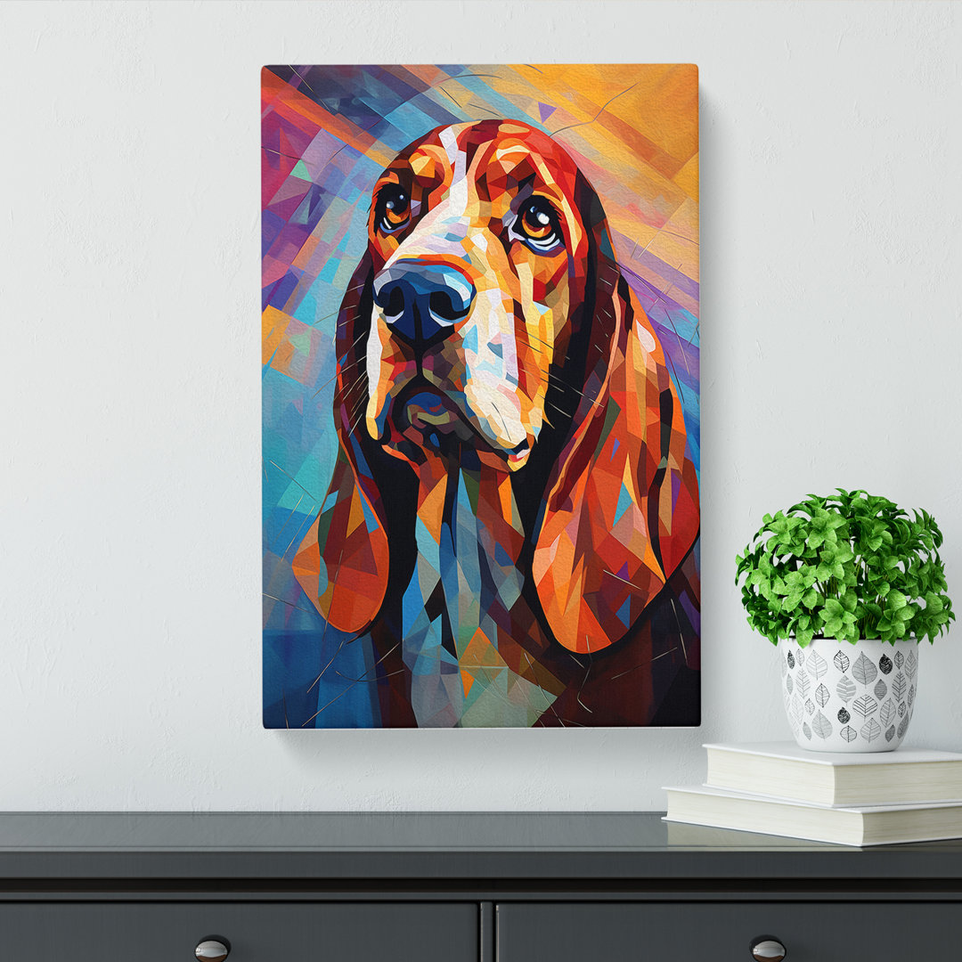 Basset Hound Futurismus Kunst