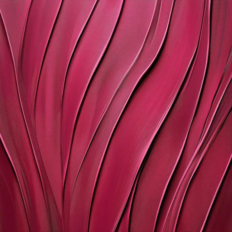 Velours cramoisi cascade, L 108 po x l 96 po