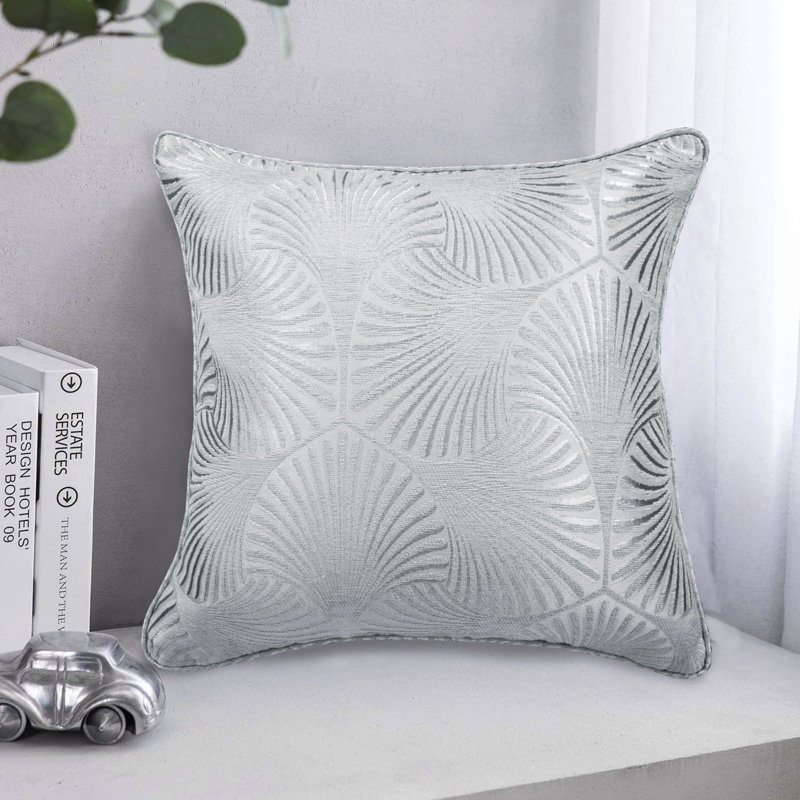 Anurudh Floral Square Cushion, Grey