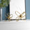 Metal Linked Jack Decorative Sculpture with Orb Center Set