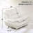 Modern White Faux Leather Single Sofa Chair with Metal Legs-262371803