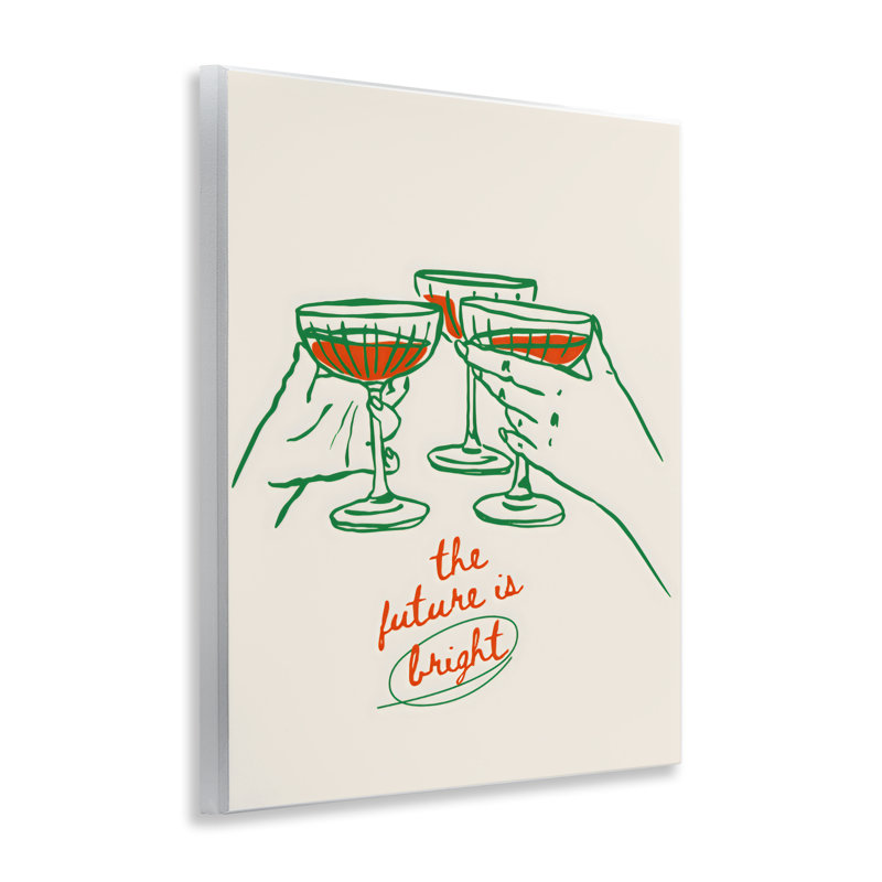 Plaque murale The Futur Is Bright Toast, design par The Prints Vibe