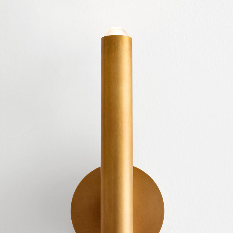 Ebell 1 - Light LED Armed Sconce, Natural Brass