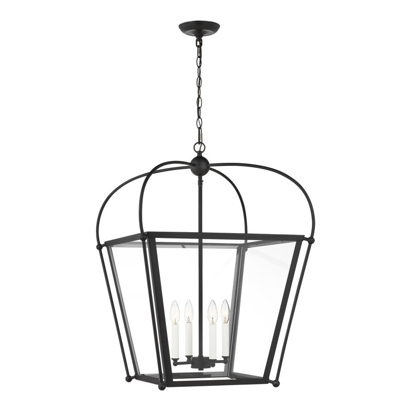 Charleston 4 - Light Pendant, Midnight Black, 29.88" H x 14.5" W x 14.5" D