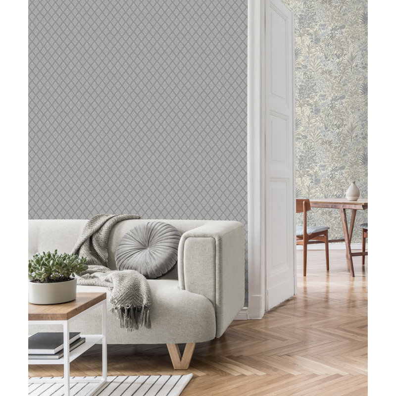 10m x 53cm Wallpaper Roll, Grey