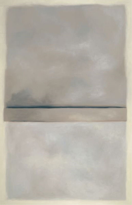 Gray Mellow Print by Samuel Kane, Outdoor, 37" H x 24" W 