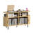 Mid-Century Turntable Stand With Sliding Doors - Large Vinyl Record Storage Cabinet For Living Room & Bedroom-61306265