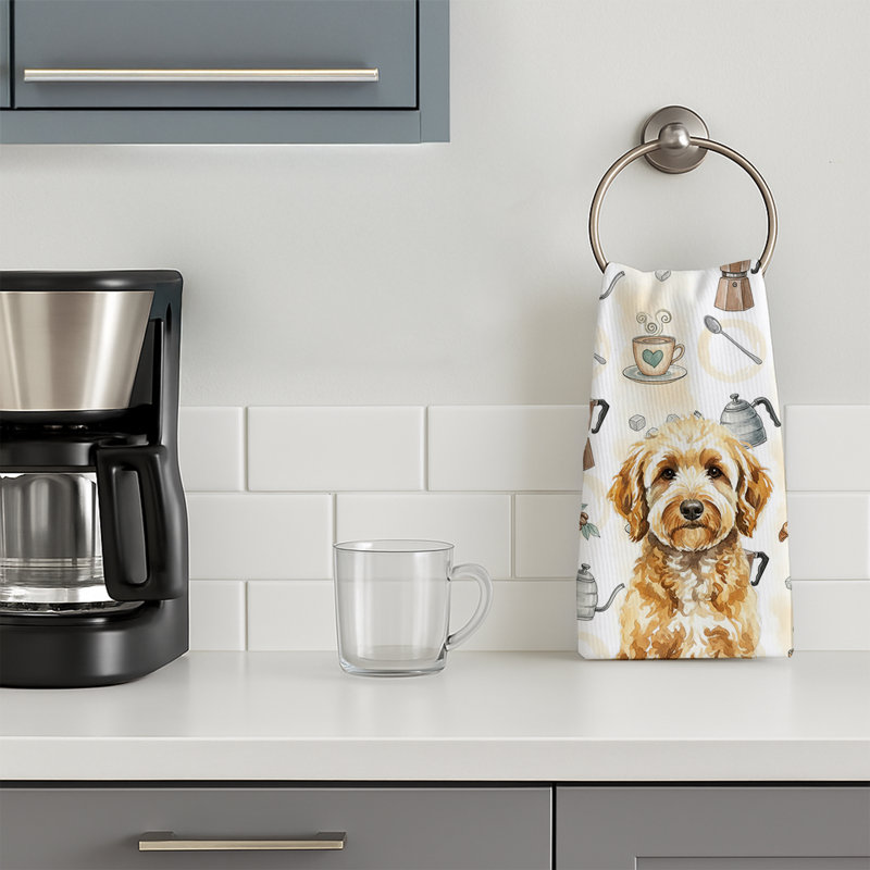 Serviette de cuisine Coffee Bar, Goldendoodle
