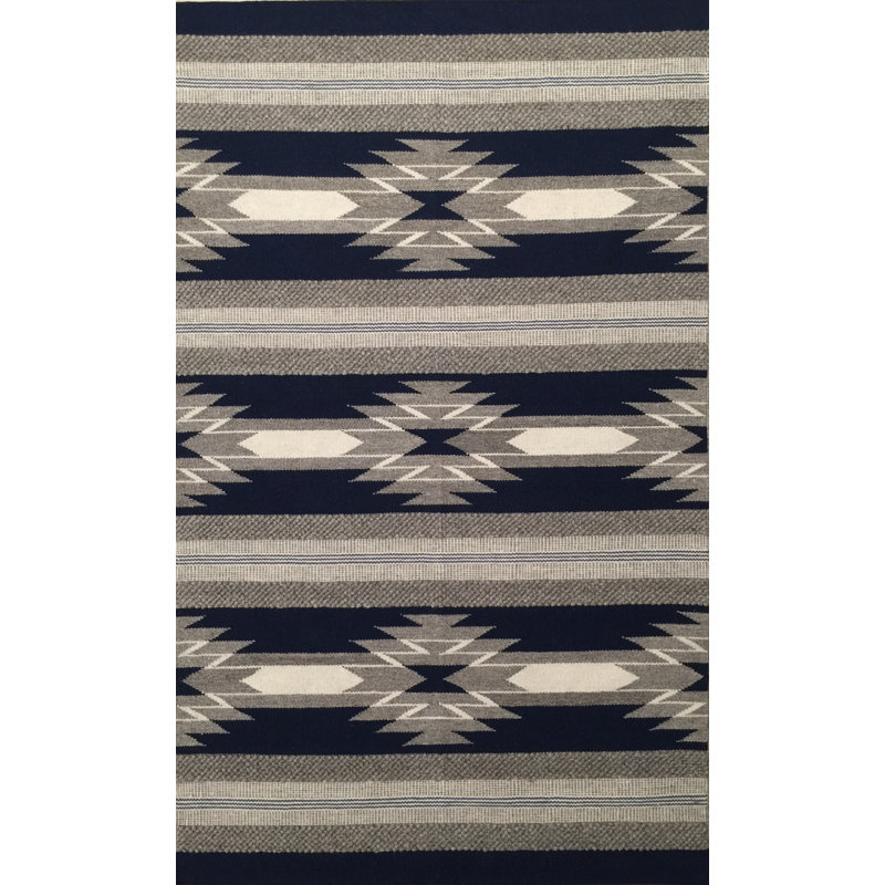 Etta Wool Southwestern Indoor Rug, Rectangle 5' x 7'6"