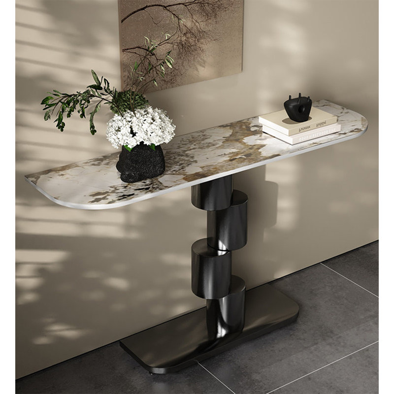 Table d'appoint contemporaine contemporaine style ovale