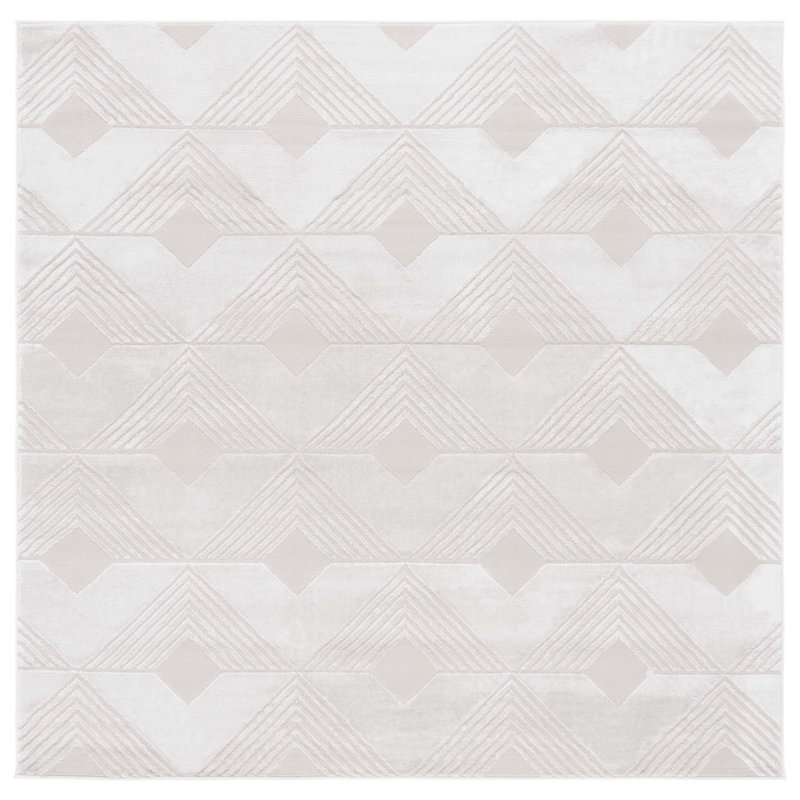 Saylor 100 Performance Geometric Rug, Square 6'3"