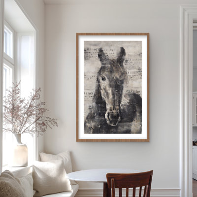 Cheval abstrait avec typographie - reproduction de Best Western