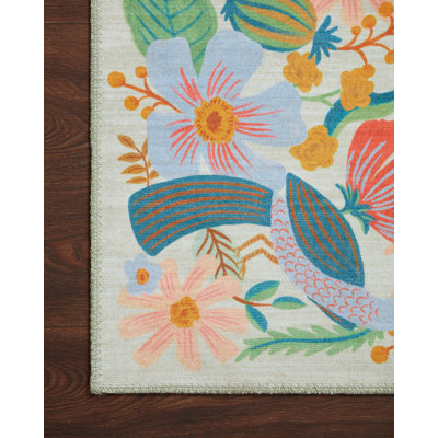 Tapis menthe Rovle Paper Co. x Loloi Meadow MEA-03