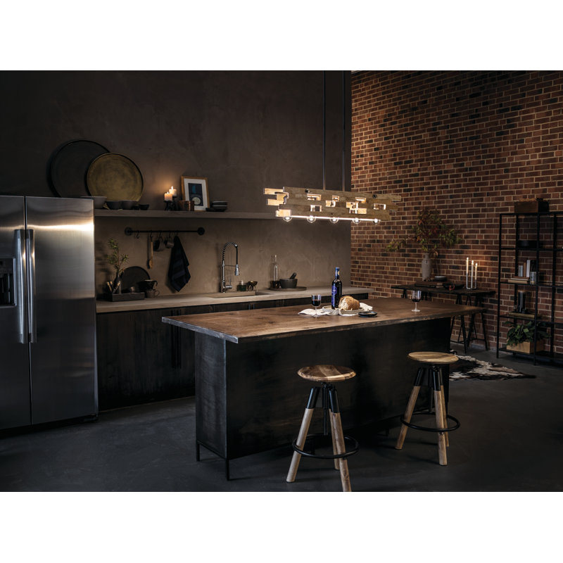 Cowan 5 - Light Kitchen Island Pendant, 7.5" H x 23.5" W x 23.5" D