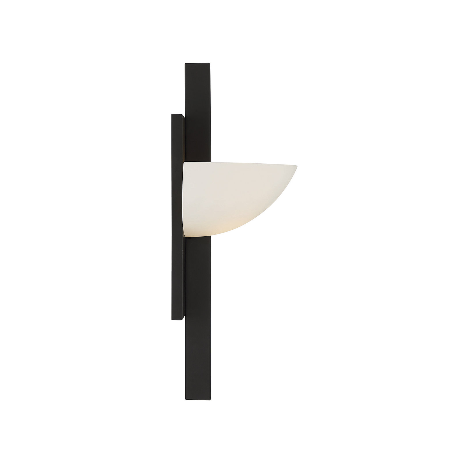 Chenery 1-Light Wall Sconce In Warm Brass, Black