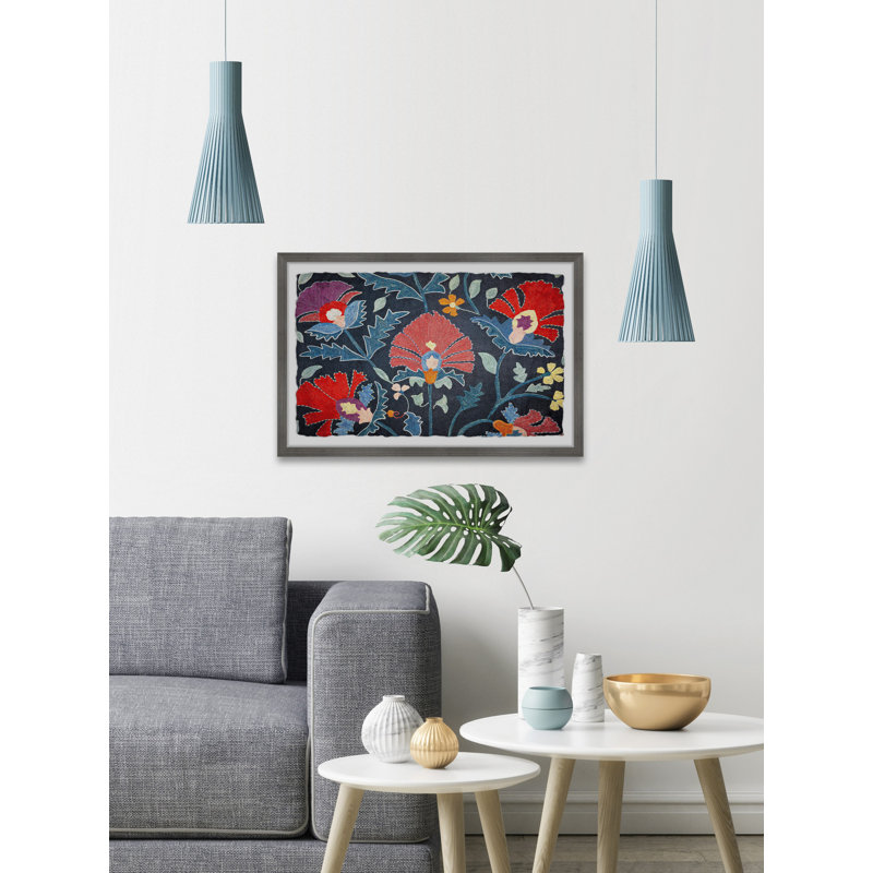 Abstract Flowers - Single Picture Frame Print, 38cm H x 45cm W x 3.81cm D