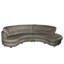 Maura Genuine Leather Curved Corner Sofa -1317447237-1317447233