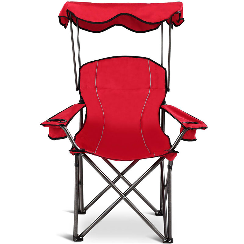 Gordillo Folding Camping Chair, Red