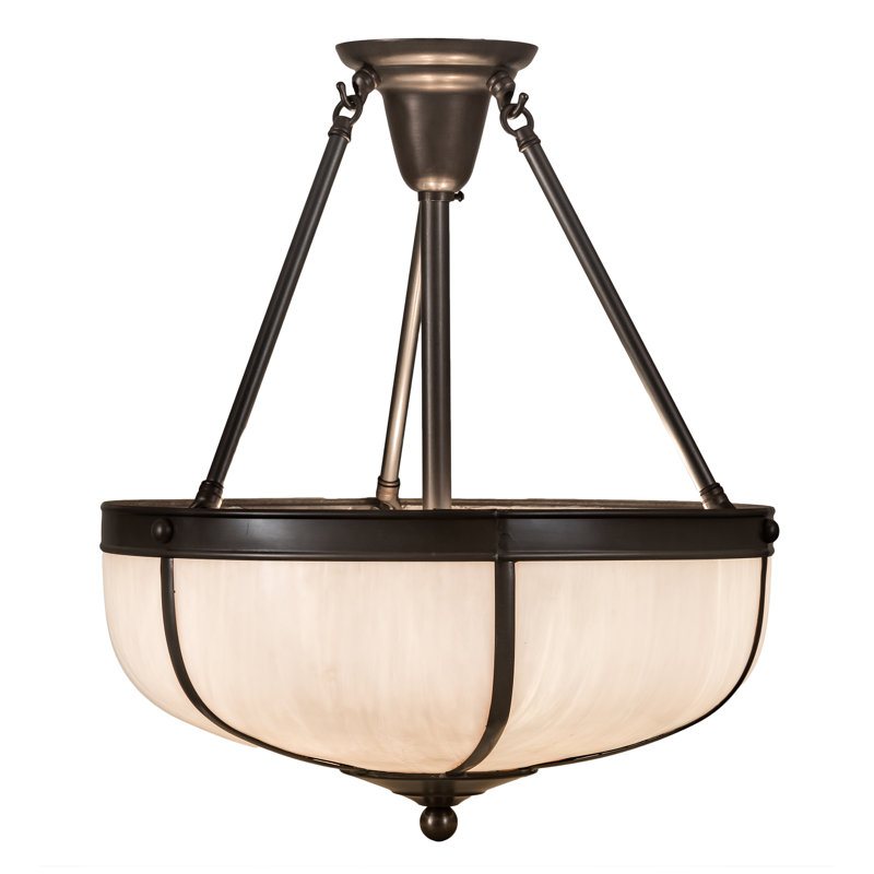 3 - Light Semi Flush Mount
