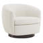 Fauteuil demi-tonneau pivotant rembourré Marcy-101378027