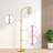 63.4'' Arched/arc Dimmable Floor Lamp With Bulbs Included-1279425034