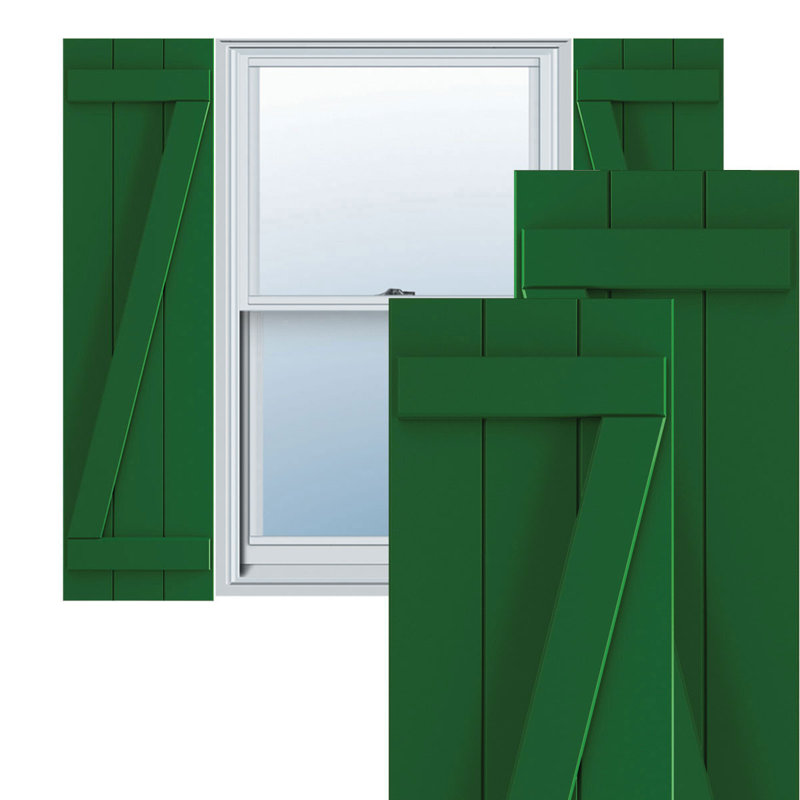 Volets en PVC True Fit, 16.125", Vert Guignet, 30"