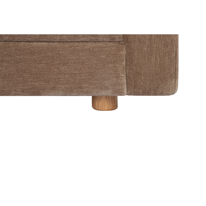 Bryn Upholstered Sectional, Left Hand Facing, Camel Polyester