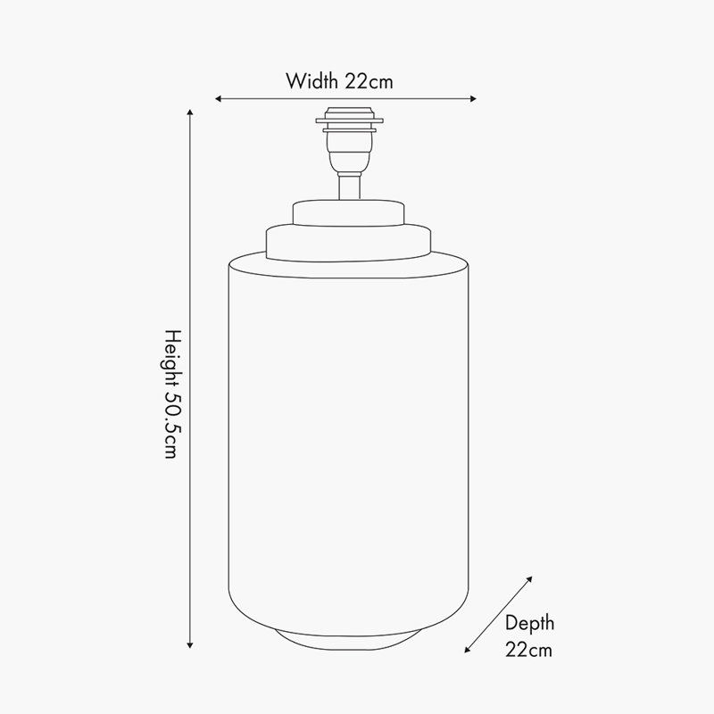 Gajijens Metal Lamp Base Lamp