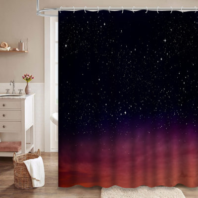 Rideau de douche avec 12 crochets Sky Sky