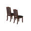 Ensemble de 2 chaises rembourrées en similicuir combinant confort, durabilité et design élégant pour les salles à manger modernes