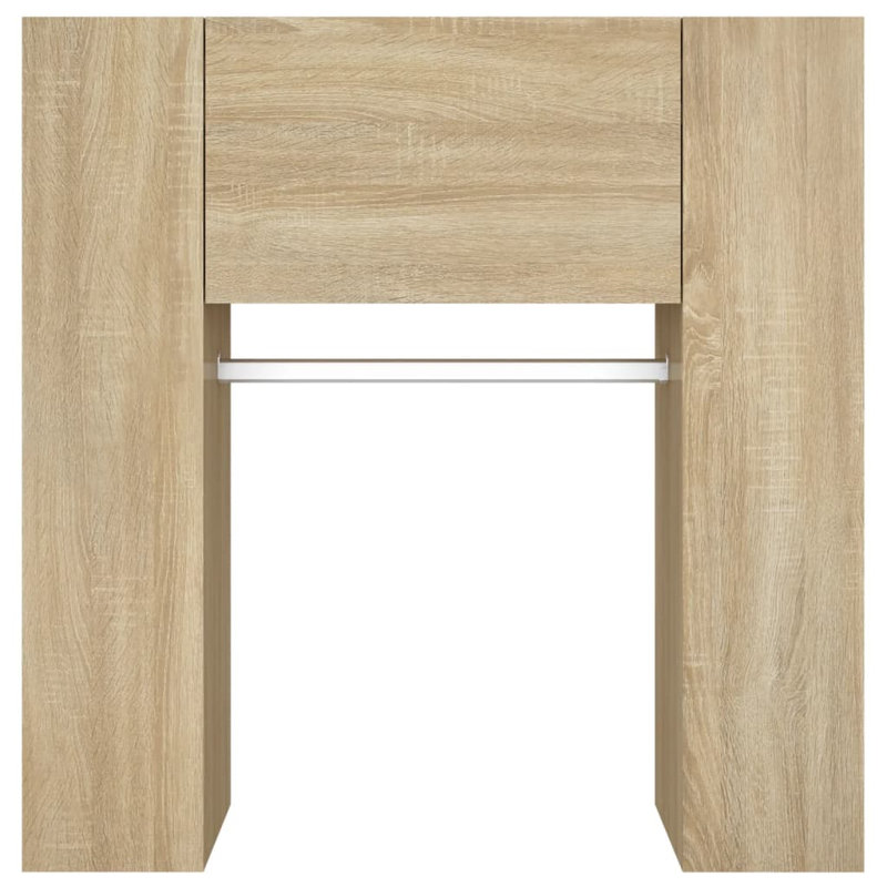 Backes 2 Door Manufactured Wood Wardrobe, Natural