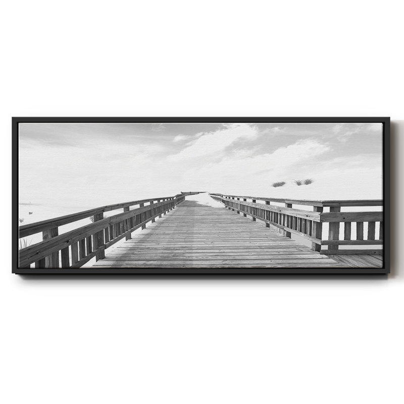 Plage - toile encadrée, H 20 po x l 50 po