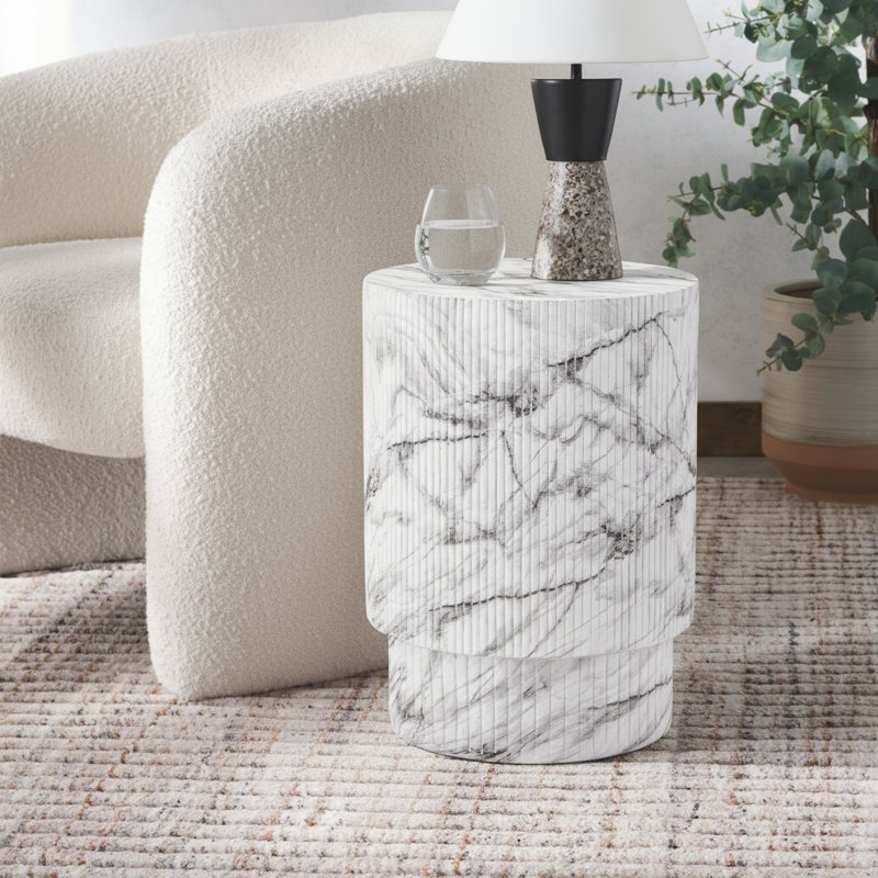 Table d'appoint Kody, Marbre