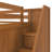 Tawanda Full Over Twin 10 Drawer Solid Wood L-Shaped Bunk Beds With Built-In-Desk-125420966