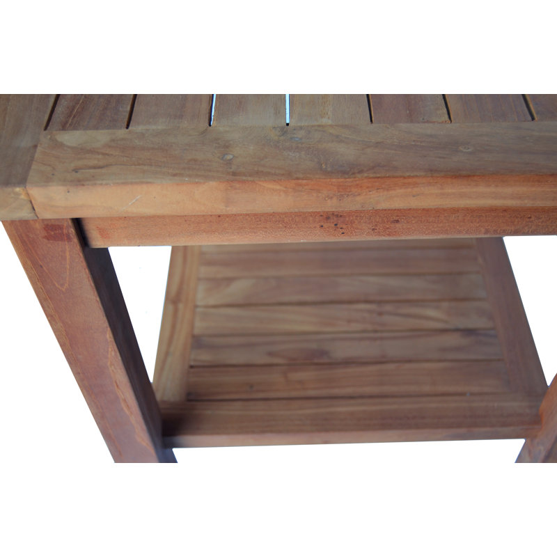 Gasaway Square Teak Outdoor Side Table